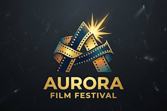 design a creative and professional film festival logo