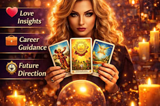 provide detailed psychic tarot reading for love, career, and life clarity