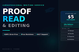 proofread and edit your document for grammar and clarity