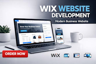 develop wix website with custom design