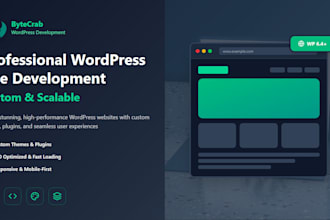 build you fast and secure wordpress web site as a wordpress developer