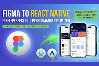 convert figma to react native expo mobile app expert pixel perfect