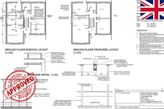 uk building regulation plans, planning permission, garge loft conversion