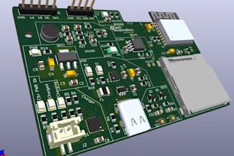 design pcb layout with 3d step file, bom, drc and full dfm