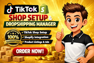 create tik tok shop setup tiktok dropshipping manager shopify integration