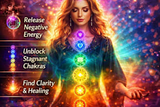 do chakra reading and energy analysis to remove blockages and restore balance