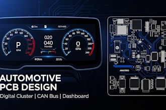 design automotive pcb for dashboard digital cluster and can bus systems