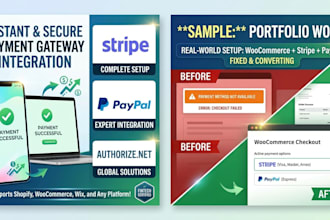 integrate stripe, paypal, and any 2d payment gateway on any website