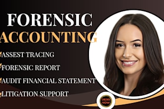 perform fraud investigation, asset tracing for divorce, fiduciary accounting