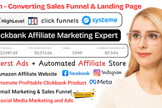 create clickbank affiliate marketing pinterest ads systeme io ghl sales funnel
