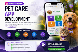 build pet care app with iot and health tracking