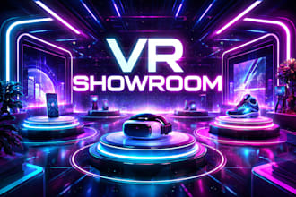 design interactive VR showroom for products brands and businesses