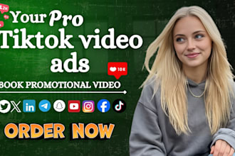 do tik tok book promotion videos ads booktok content creator tiktok video ads