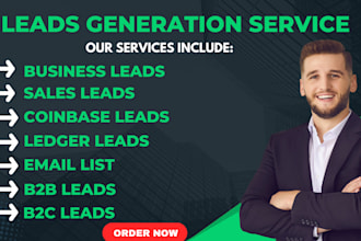 sales lead, business leads, ledger leads coinbase lead linkedin lead email list