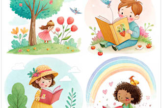 draw watercolor illustrations and illustration
