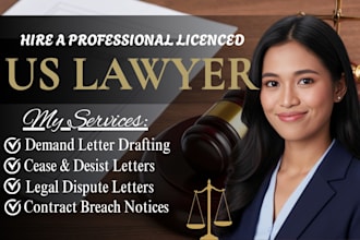draft  demand letter, legal letters for disputes and enforcement