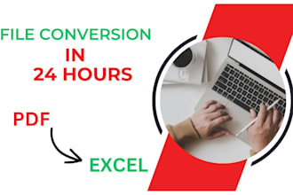 convert PDF to excel fast and accurately within 2 hours