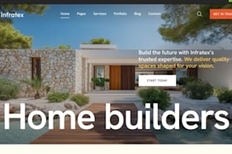 design wix housing development site real estate builder property listing website