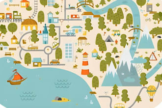 create 3d editable vector map and custom presentation map
