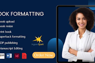 format, upload and publish your book on amazon KDP kindle and paperback