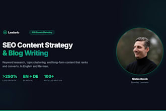 write SEO optimized content that drives qualified b2b leads