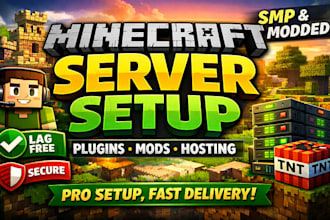 setup lag free minecraft server with plugins mods and hosting