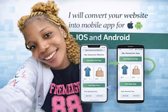 convert your website into mobile app for ios and android