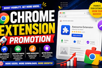 chrome extension downloads promotion targeted marketing service