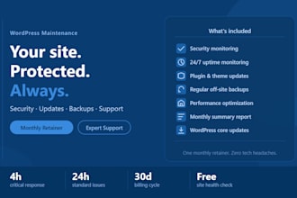 be your wordpress website manager and maintenance expert