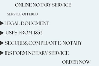 notarize usps form 1583 and legal documents as a remote online notary