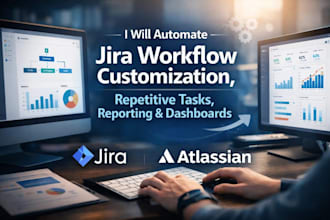 automate jira workflow customization, repetitive tasks, reporting and dashboards