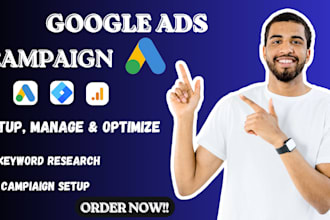 setup and manage google ads adwords ppc campaigns