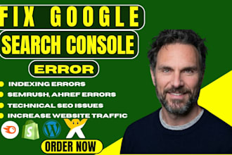 fix technical SEO errors and google search console indexing for ranking