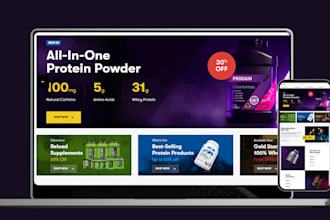 private label shopify store supplement website nutraceutical store peptide store