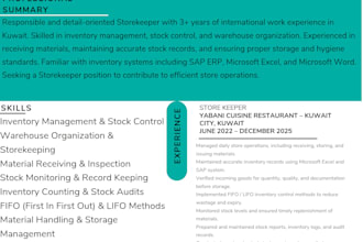 create a professional ats friendly CV resume for jobs