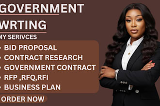 secure and win government contract, bid proposal, grant writing, rfp,rfq, rfi