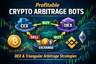 build crypto arbitrage bots, dex arbitrage trading, triangular arbitrage bots