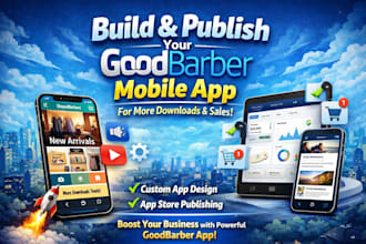 build and publish your goodbarber mobile app for more downloads and sales
