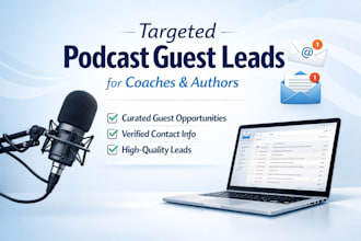 build targeted podcast guest leads for coaches and authors