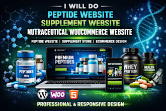 peptide website, research peptide website, nutraceutical woocommerce peptide