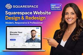design custom squarespace website redesign squarespace website development