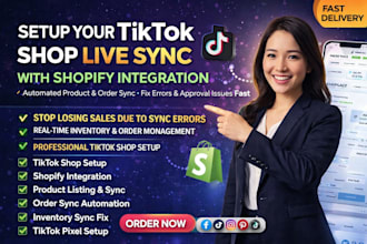 setup tiktok shop live sync with shopify product integration