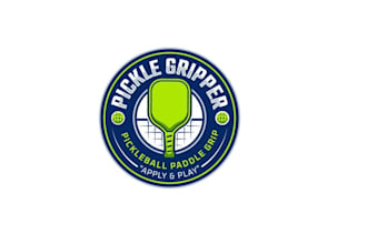 design pickle grip pickle ball paddle logo