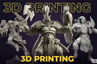 sculpt 3d character modeling, figures, statue, toy 3d sculpting for 3d printing