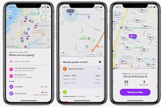 develop ride sharing app for android and ios with admin panel