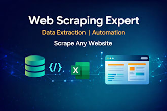 scrape and extract data from websites using python