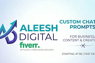 write custom chatgpt prompts for your business or creative needs