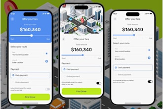 develop limousine app on android and ios with admin panel