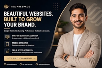 design and redesign a modern squarespace website