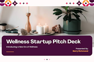 create wellness startup pitch deck investor deck fundraising strategy deck